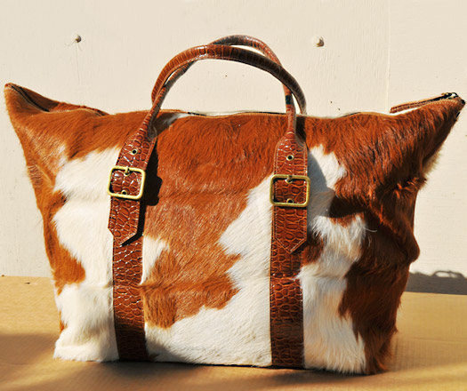 cow handbag