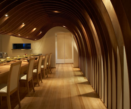 Sydney’s CAVE restaurant, where the cave shape creates ambient acoustics for a better dining experience.