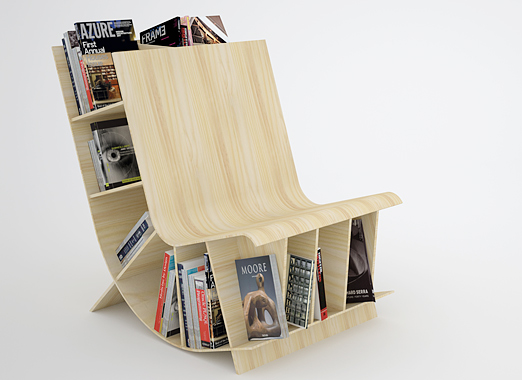 A Fishbol Bookshelf Chair