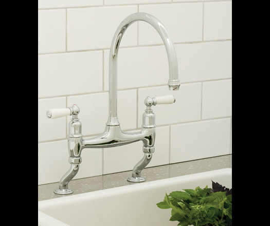 Ionian Bridge Style Kitchen Tap by Perrin & Rowe