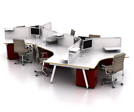’Vie’ Desk-based Furniture System by Head Office Group