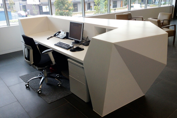 Staron® Reception Desk by GMD Architectural Joinery