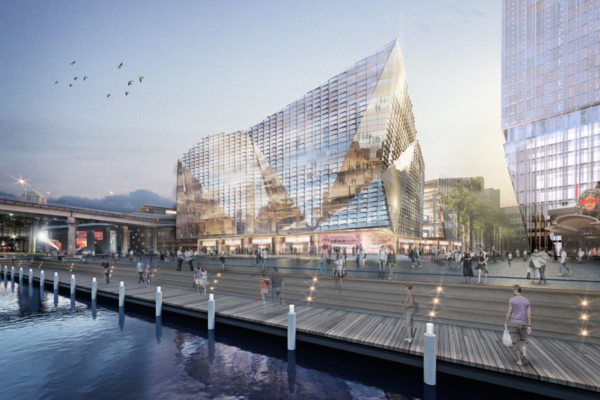 Day HASSELL Populous Darling Harbour Render