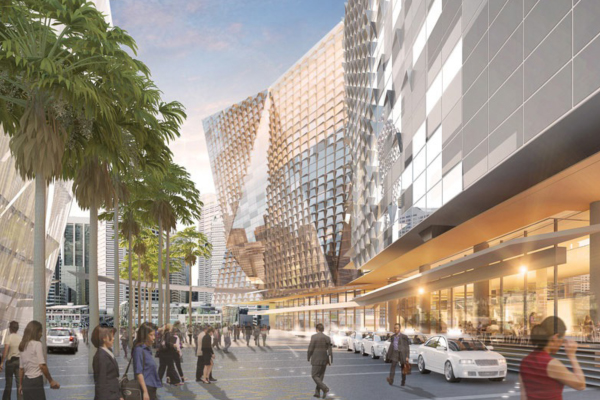 HASSELL Populous Darling Harbour Render