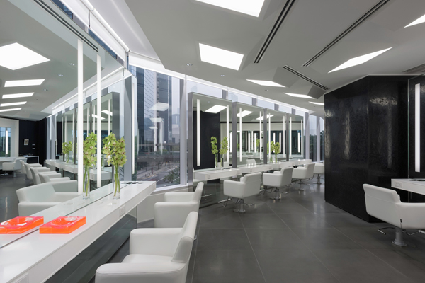 OneSpace_Design_BruneBlonde Hair Salon_Grand Hyatt HongKong Indesign Womens Styling Area