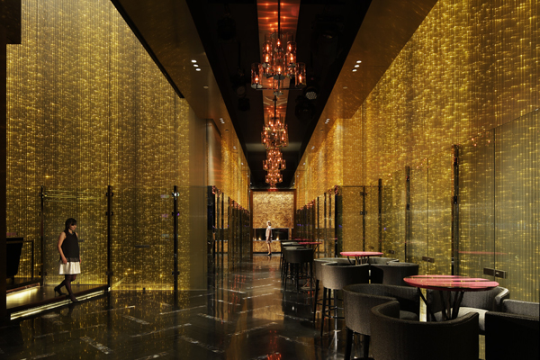 W Hotel Guangzhou AND Indesign Bridge Gold Lighting