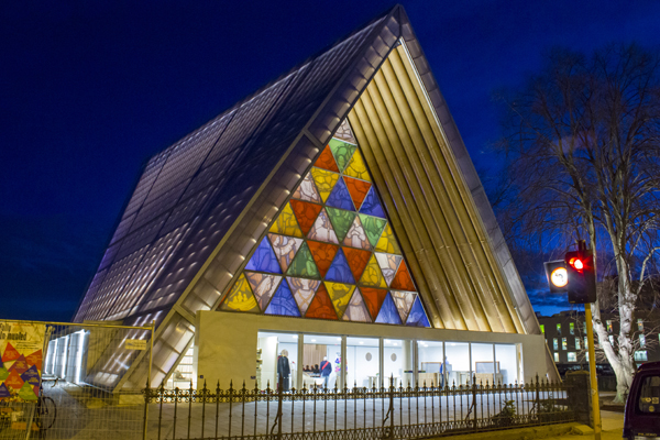 transitional_cardboard_cathedral_at_night