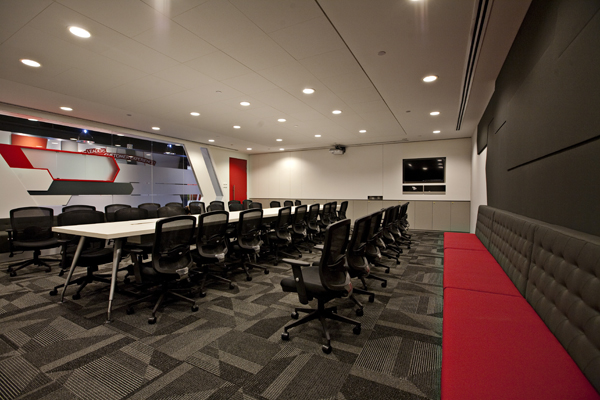training area interior design singtel call centre singapore