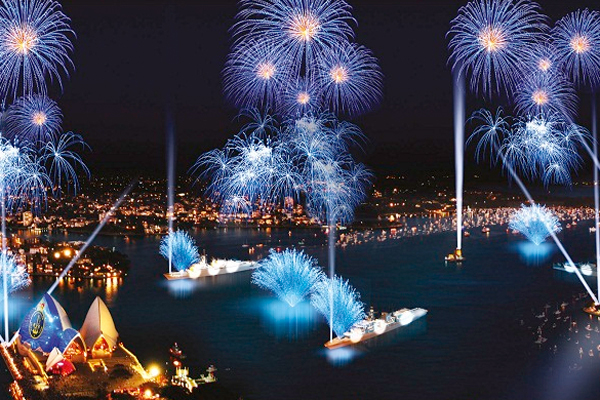 Imagination Sydney International Fleet Review Opera House Navy Lightshow