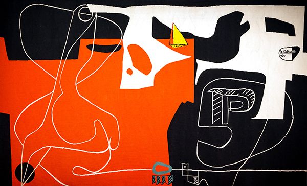 Utzon Le Corbusier Tapestry Arrives at Sydney Opera House At Last