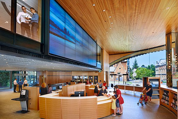How Perth’s Library Brings Warmth Through Wood